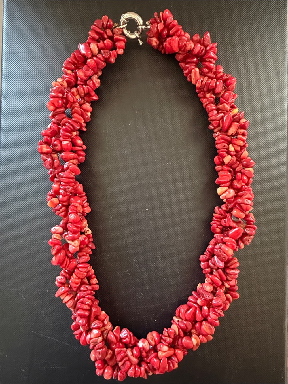 Red Coral Chip Necklace - Women Jewelry